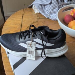 Adidas Men's Black and White Athletic Shoes